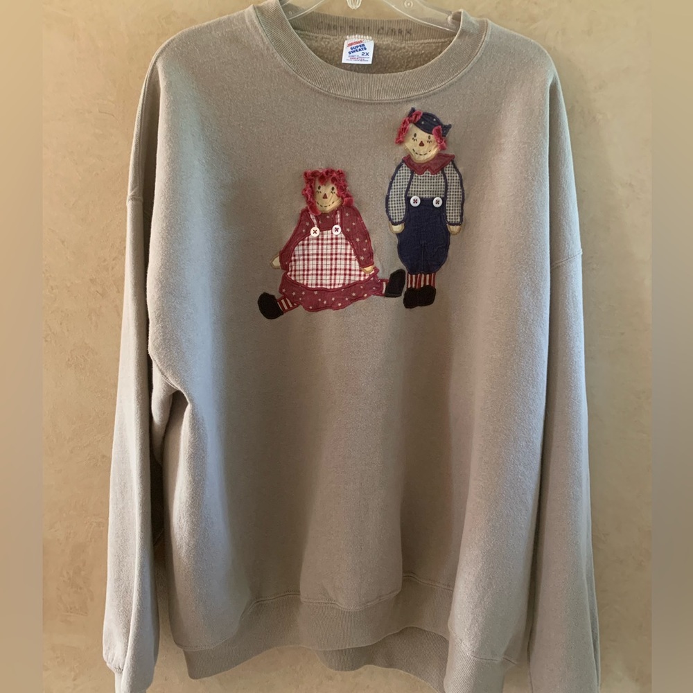 Vintage Oversized Raggedy Ann Crewneck Sweatshirt
